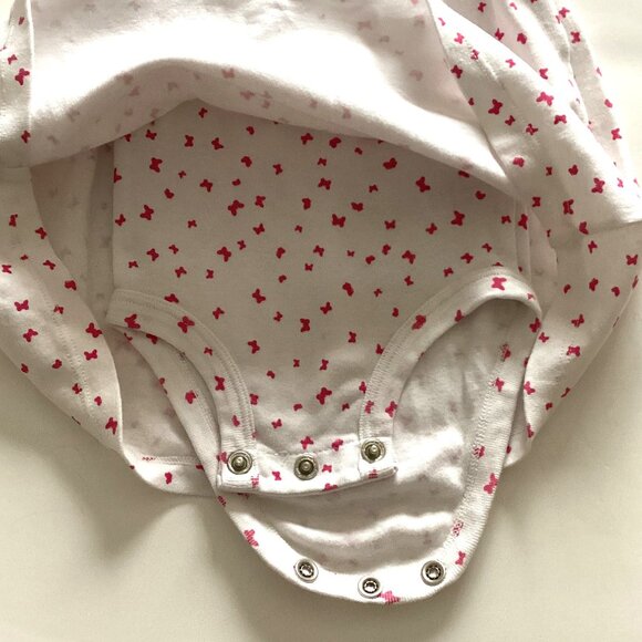 Carter's Pink White Baby Girl 2 Piece Summer Dress 9 Months - Picture 3 of 5